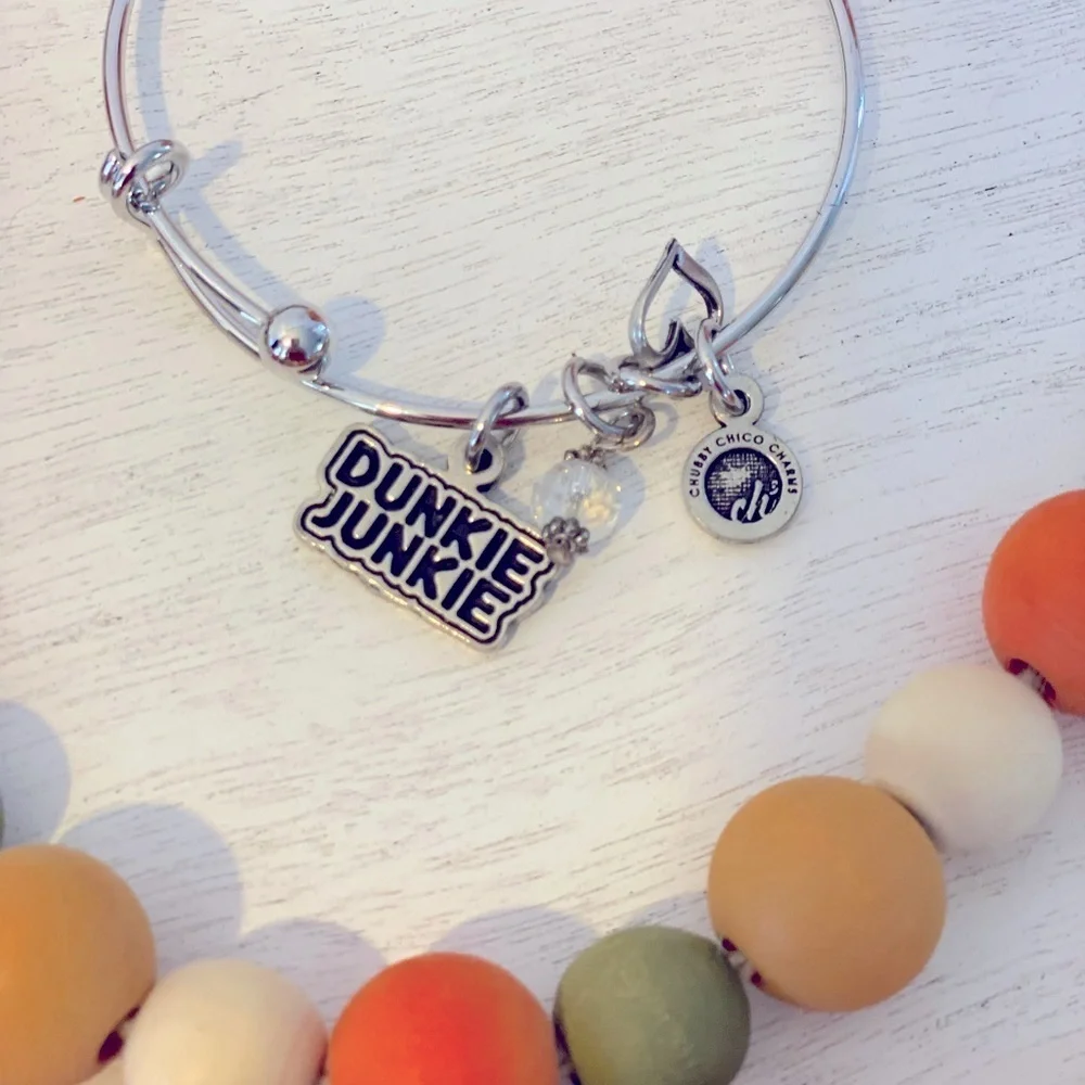 #Dunkie Junkie Coffee Lover 🤎 Bangle Bracelet~ NWT